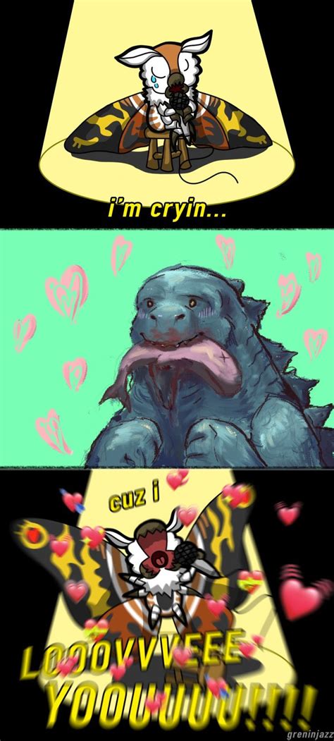 Pin De Ladydlollipops En Godzilla And Mothra Godzilla Memes