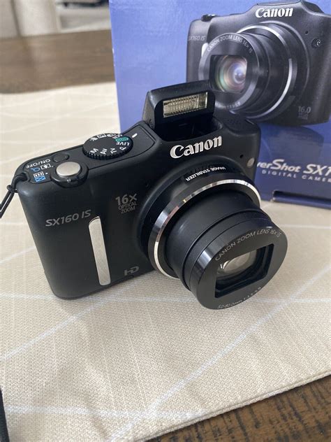 Canon Powershot Sx160 Is 160mp Digital Camera Black 6354b001