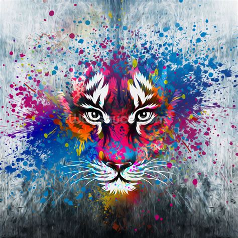 Tiger Art Wallpaper Mural Wallsauce Eu