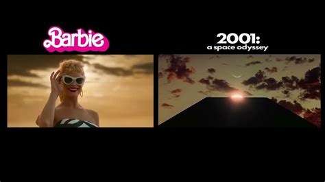 barbie 2023 trailer vs 2001 a space odyssey 1968 youtube