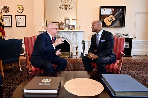 Governor Larry Hogan Meets With Governor Elect Wes Moore The Moco Show