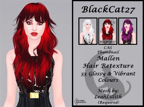 The Sims Resource Leahlillith Mallen Hair Retexture M
