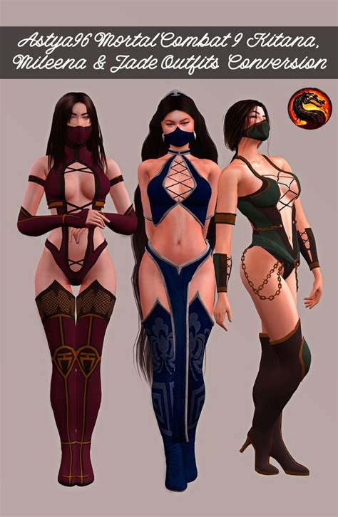 Astya Mortal Combat IX Mileena Kitana Jade Outfits Conversion