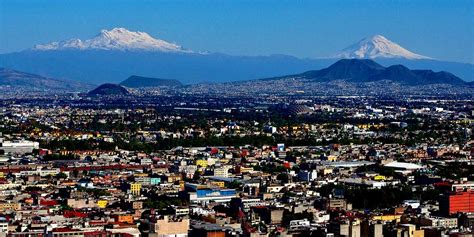 Los Volcanes Desde La Ciudad De México Hoy Panorámica Lo Flickr
