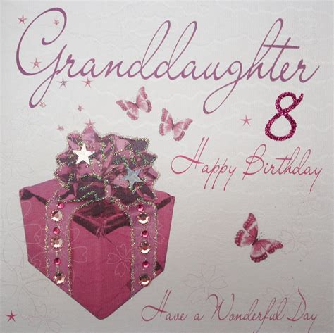 WHITE COTTON CARDS Grandbabe Happy Handmade Th Birthday Card Pink Present Amazon Co