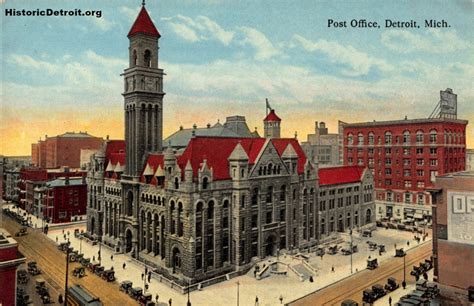 Federal Building And Recreation Building Postcards — Historic Detroit