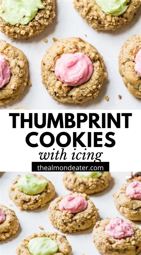 Thumbprint Cookies With Icing The Almond Eater