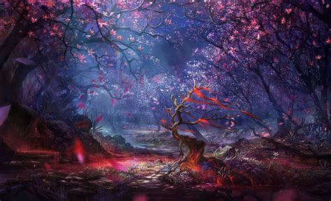 Framed Print Fairy Tale Fantasy Enchanted Forest Picture Disney