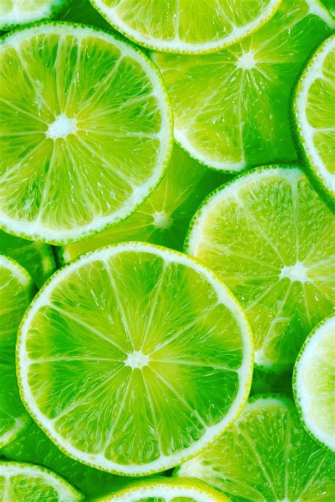 Lime Slices Wall Mural Edibles Fruits These Vibrant Lime Slices Will