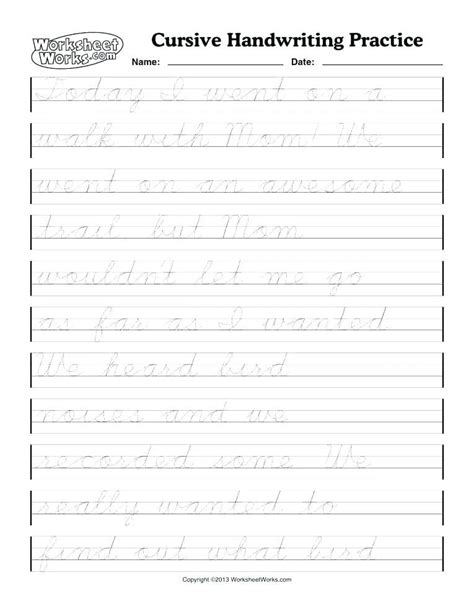 It is also the letter style most often used in early elementary reading books, thereby increasing visual word memorization leading to. 26 Cursive Writing Sentences Worksheets Pdf | Accounting Invoice