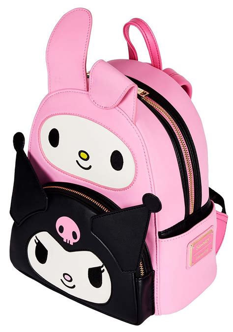 Sanrio My Melody Kuromi Double Pocket Loungefly Mini Backpack