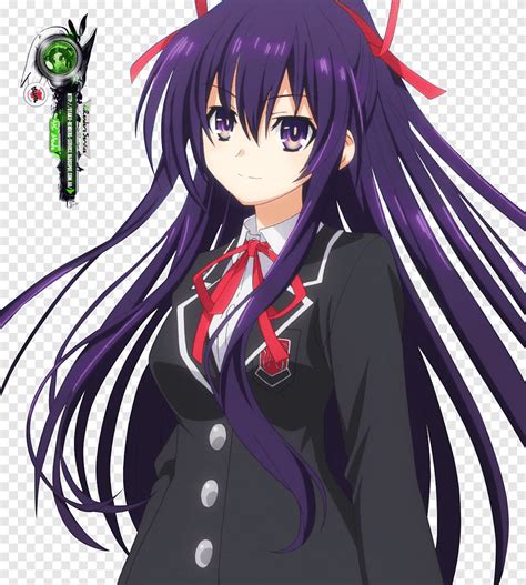 Date A Live Tohka Dead End Anime Fan Art Anime Purple Black Hair