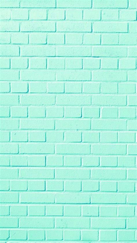 Mint Green Brick Wall Pastel Color Wallpaper Mint Wallpaper Brick