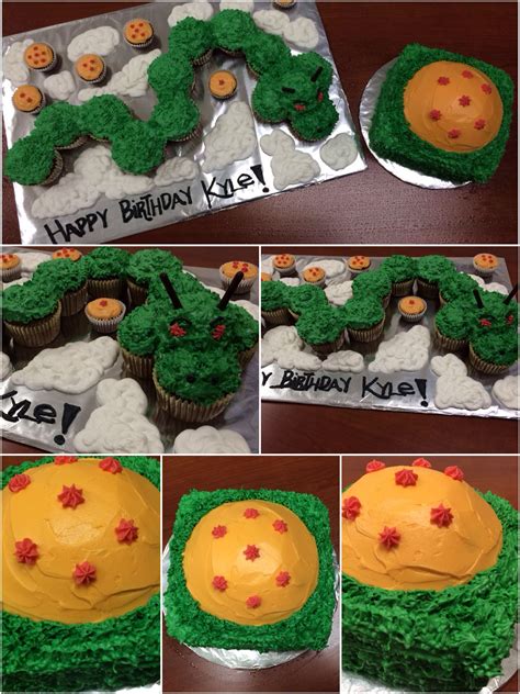 Jus chou genkidama / bye bye genkidama 19 goku fukkatsu no f idle dabbido 11 0 dragon ball z: My first pull apart cake! My first theme cake! Dragon Ball Z | Dragon cupcakes, Ball birthday ...