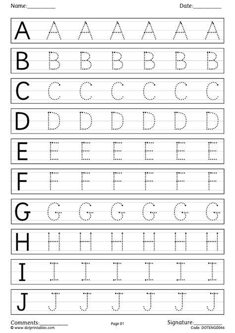 Alphabet Tracing Worksheets A Z Free Printable Bundle Handwriting