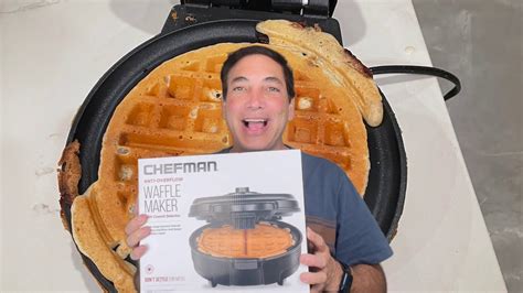 Chefman Anti Overflow Belgian Waffle Maker Review And Unboxing Youtube