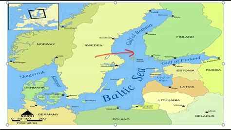 Baltic Sea And Its Neighbouring Countries Know The World On Map Map