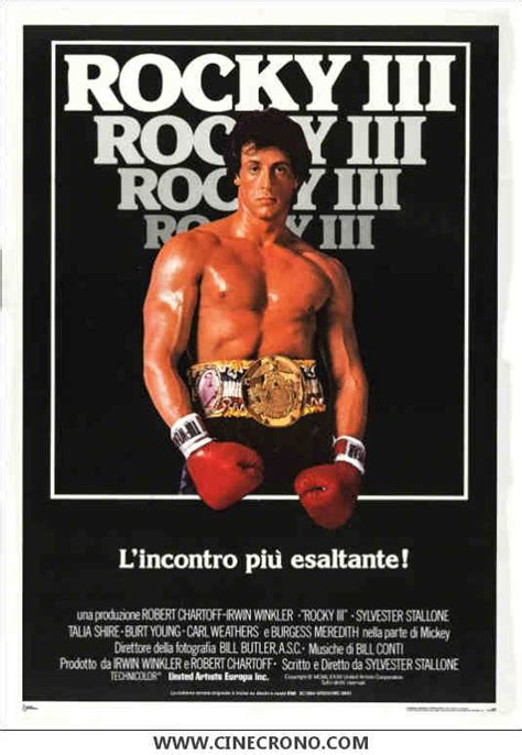 14 Agosto 1982 Rocky Iii Cinecrono