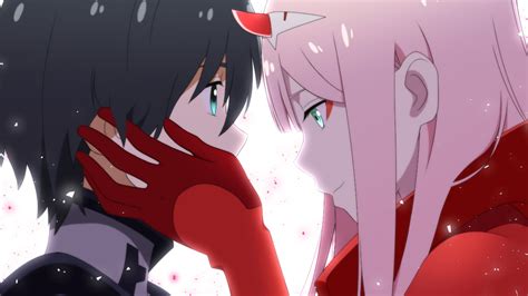 Darling In The Franxx Zero Two Hiro Zero Two With Background Of Green Images
