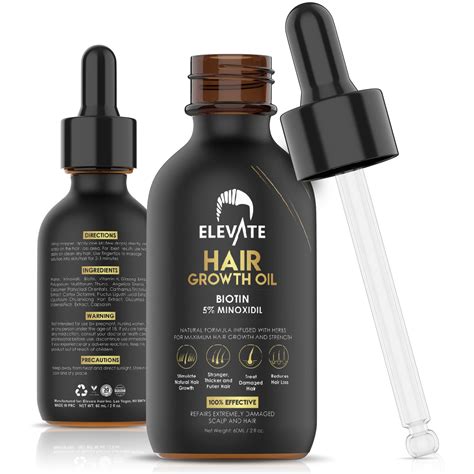Buy Elevate Hair Growth Oil Biotin Hair Growth Serum And 5 Minoxidil
