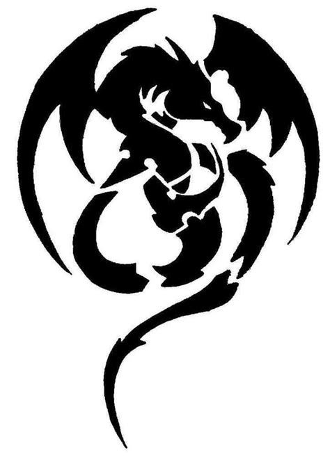 Dragon clipart black and white vector images, illustrations, and clip art. Dragon Tattoo Designs - The Body is a Canvas