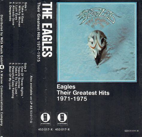 Eagles Their Greatest Hits Cassette Discogs