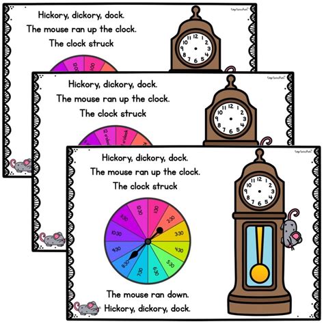 Hickory Dickory Dock Telling The Time Top Teacher