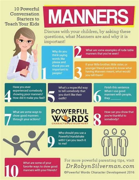 Manners 10 Powerful Conversation Starters To Teach Your Kids