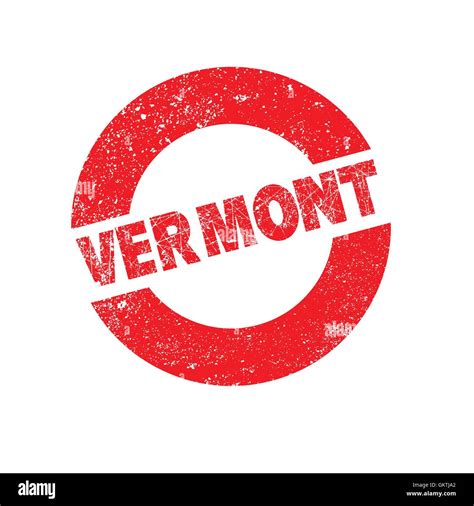 Rubber Ink Stamp Vermont Stock Vector Image And Art Alamy