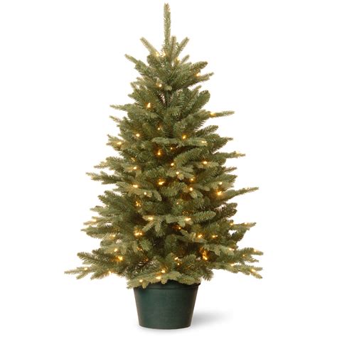 National Tree Co Evergreen 3 Green Artificial Christmas Tree With 100