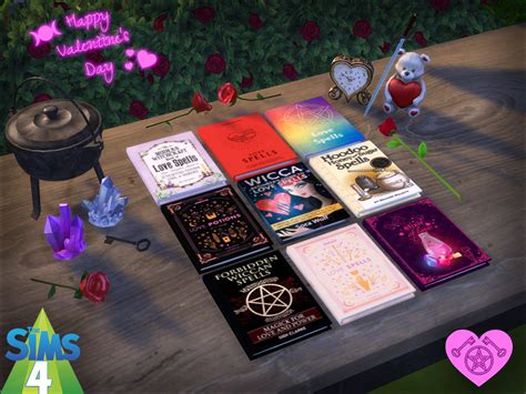 Talias Witchy Sims 4 Cc — 💕 Witchy Books Set 8 Valentines Day 💕