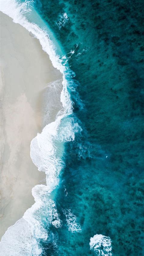 Ocean From Above Iphone Wallpaper Океанские волны