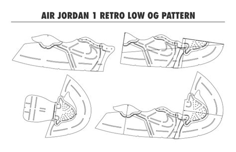 Make You A Air Jordan 1 Retro Low Og Shoe Pattern By Liskopratama Fiverr