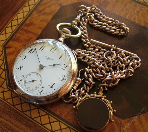 Antiques Atlas An Antique Omega Pocket Watch Chain And Fob