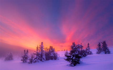 Snow Sunrise Desktop Wallpapers 4k Hd Snow Sunrise Desktop