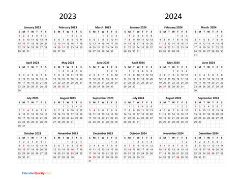 June 2023 Through May 2024 Calendar 2023 Free Printable August 2024