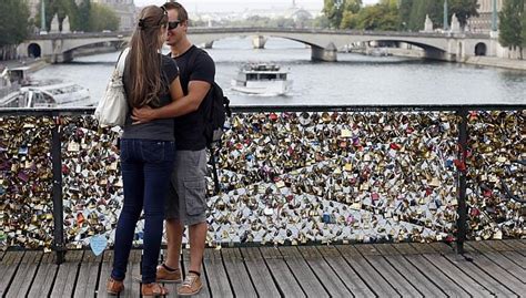 Love Lock Bridge — Favourite Place For Lovers In Paris By Larue