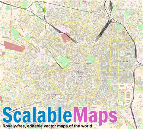 Scalablemaps Vector Maps Of Milano