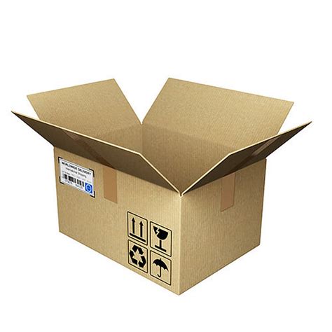 Open Cardboard Box 3d Model Obj 3ds Fbx Blend Mtl