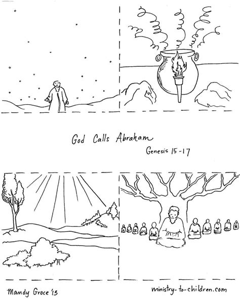 Though abraham and sarah waited a very long time for a child, they listened to gods instruction and he did bless them with a child, isaac. "God Calls Abraham" Coloring Page | Ministry-To-Children