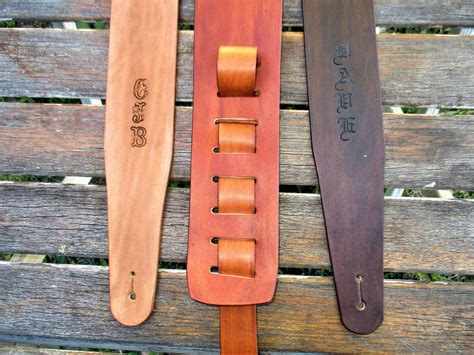 Guitar Strap Personalized Leather Guitar Strap Custom Made Etsy Uk