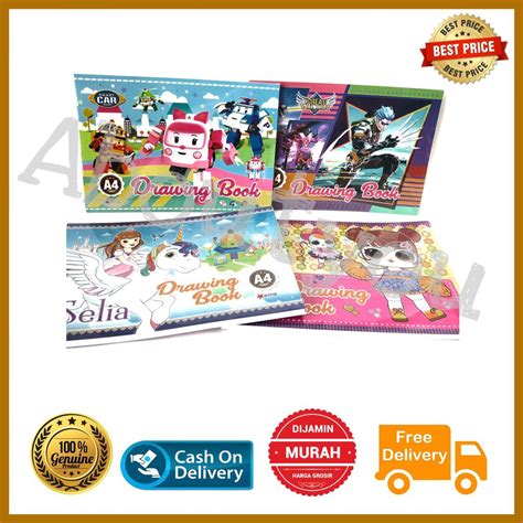 Dan jangan khawatir kami menyajikan puluhan bahkan ribuan gambar untuk dapat dijadikan bahan dalam menggambar atau mewarnai gambar monyet, silahkan untuk di pilih sesuai. Buku GAMBAR Anak A4 buku coret sketsa karakter lucu murah ...