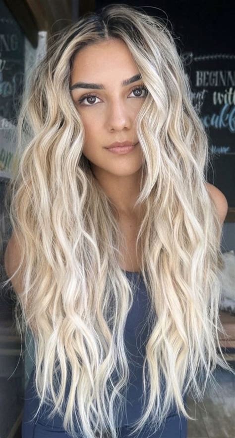 Long Blonde Curls Beach Blonde Hair Perfect Blonde Hair Platinum