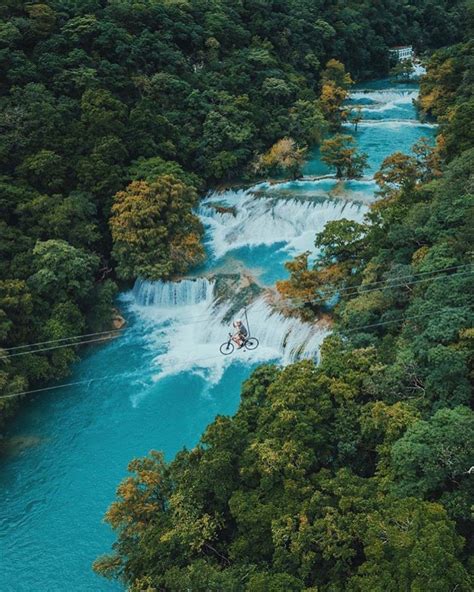 Cascada De Micos Desde El Aire Huasteca Potosina San Luis Potosí