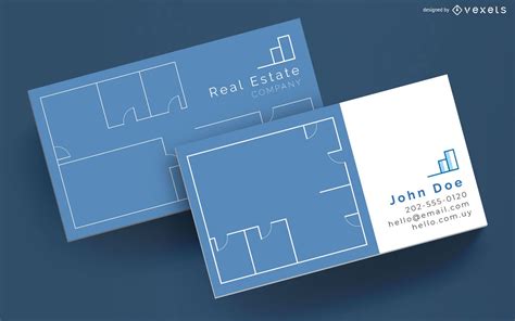 Real Estate Corporate Business Card Design Vector Download