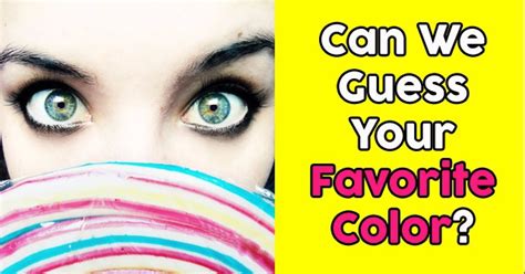 Can We Guess Your Favorite Color Quizdoo