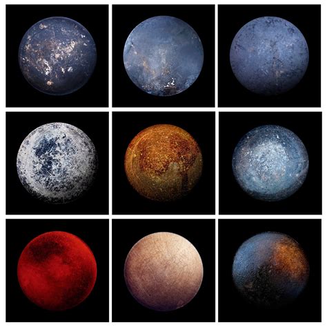 Christopher Jonassen Photographs Of The Bottoms Of Old Frying Pans Jupiter S Moon Europa