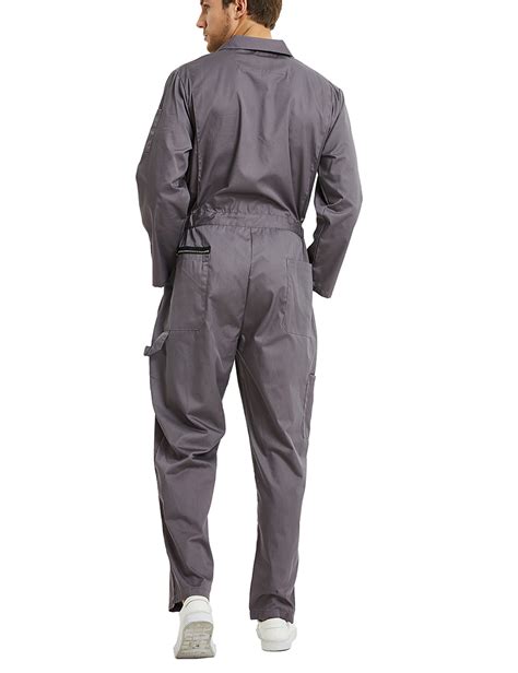 Toptie Mens Coverall Overall Mechanic Work Jumpsuit Short Long Sleeve
