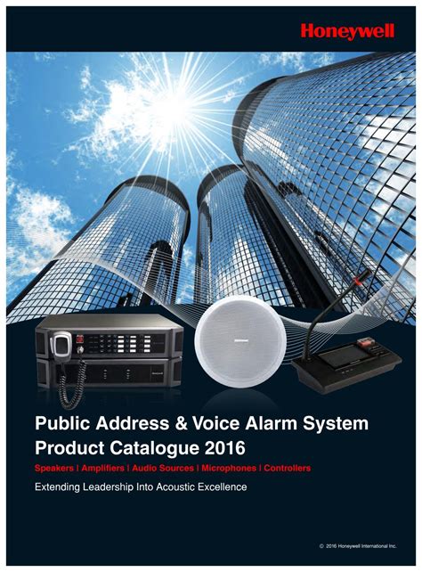 Pava Public Address And Voice Alarm System By Honeywell Issuu