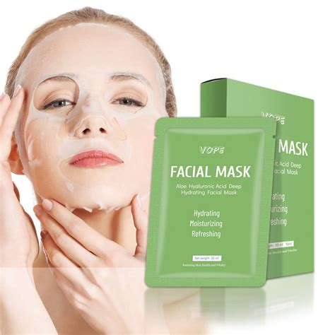 wholesale skin care hyaluronic acid deep hydrating moisturizing face sheet mask china body